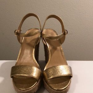 Michael Kors metallic wedges
